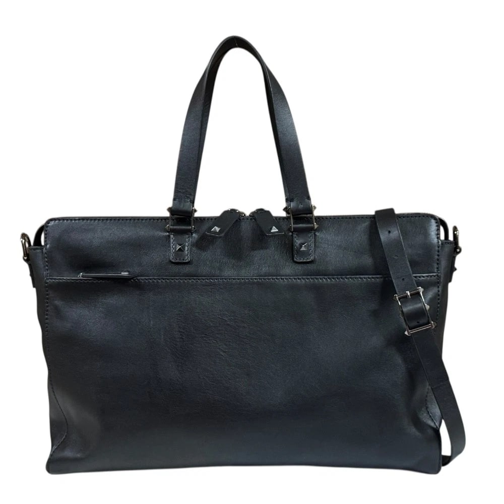 VALENTINO BUSINESS BAG LEATHER 2WAY: Valentino Business bag leather 2way Brand: Valentino Type/Style: Shoulder Bag Material: Exterior Material leather Color: Exterior color black Size: W15.6 x H10.6 x D3.1inch Handle:16.5inch Accesso