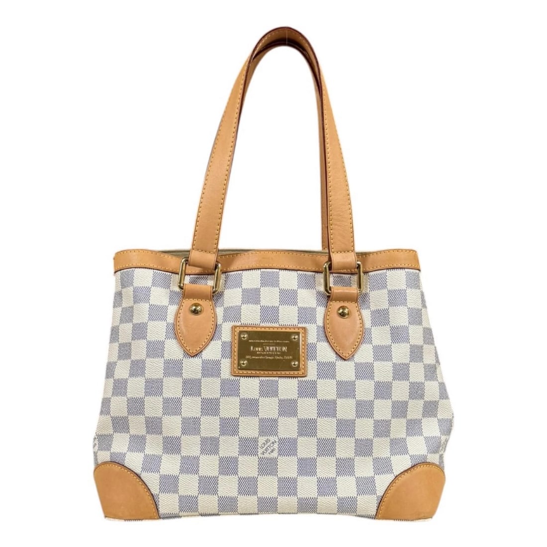 LOUIS VUITTON SHOULDER BAG DAMIER AZUR CANVAS: LOUIS VUITTON Shoulder Bag Damier Azur Canvas Brand: LOUIS VUITTON Type/Style: Shoulder Bag Material: Exterior Material Damier Azur Canvas Color: Exterior color white Size: W11.0 x H9.1 x D6.7inch