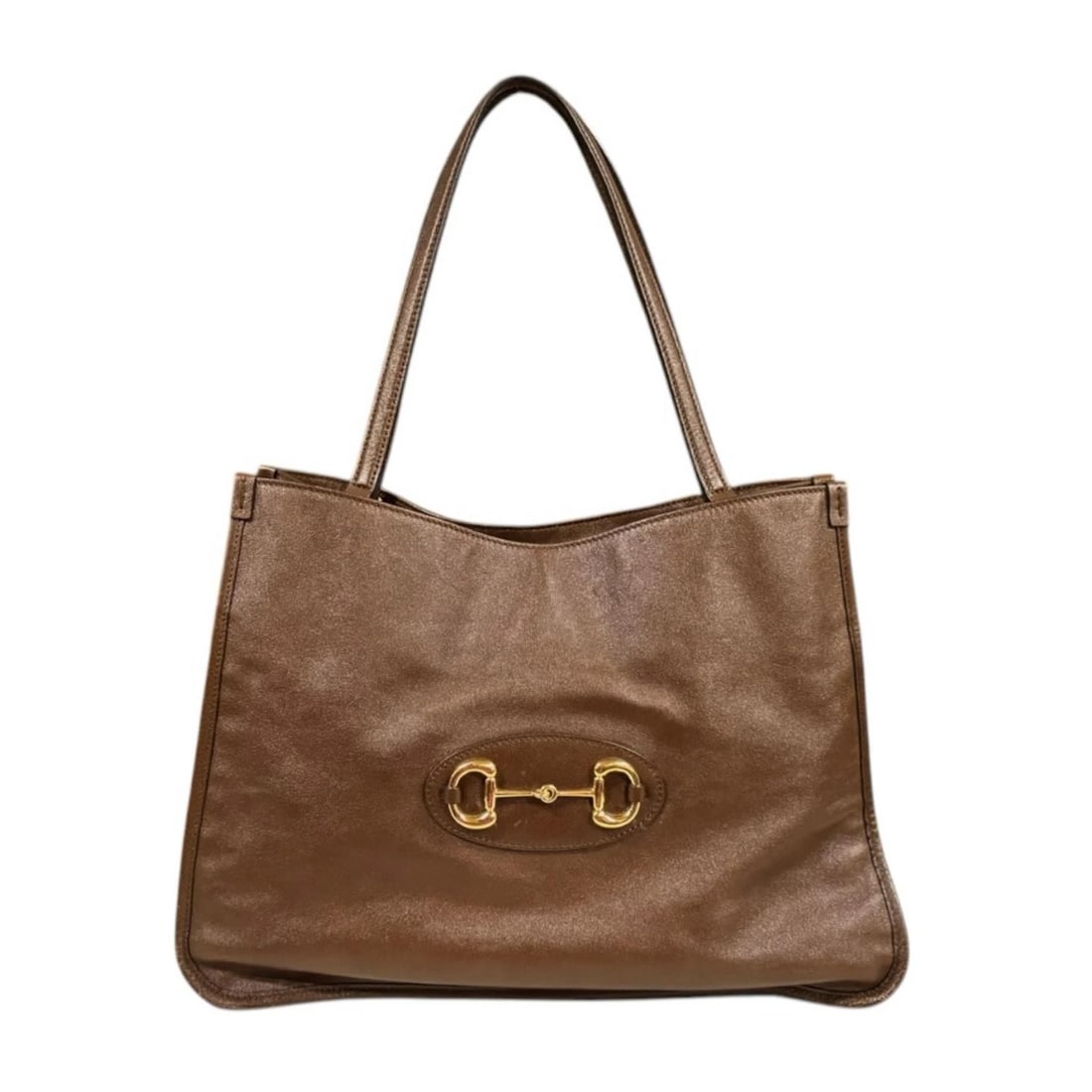 GUCCI TOTE BAG LEATHER: GUCCI Tote Bag leather Brand: GUCCI Type/Style: Tote Bag Material: Exterior Material leather Color: Exterior color brown Size: W12.8 x H10.8 x D5.7inch Accessories: None Accessories Notice