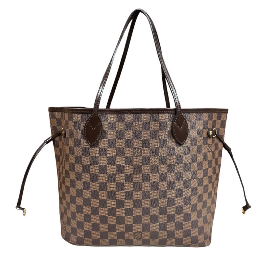 LOUIS VUITTON TOTE BAG DAMIER CANVAS NEVERFULL MM: LOUIS VUITTON Tote Bag Damier canvas Neverfull MM Brand: LOUIS VUITTON Type/Style: Tote Bag Material: Exterior Material Damier canvas Color: Exterior color brown Size: W12.6 x H11.4 x D6.3inch Handle: