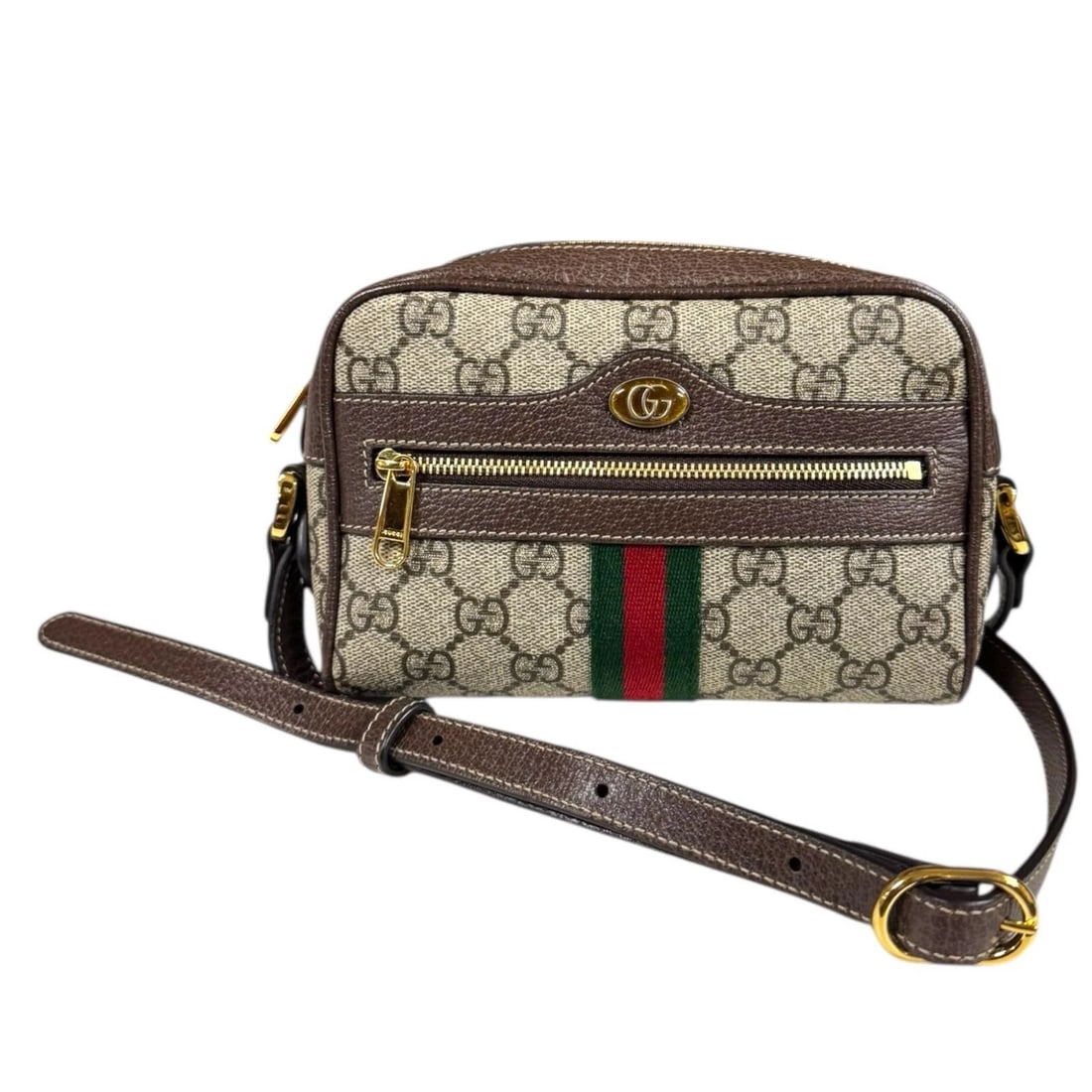 GUCCI SHOULDER BAG CROSS BODY GG SUPREME CANVAS MINI BAG: GUCCI Shoulder Bag Cross Body GG Supreme Canvas Mini bag Brand: GUCCI Type/Style: Shoulder Bag Material: Exterior Material GG Supreme Canvas Color: Exterior color brown Size: W7.1 x H4.7 x D2.2inch