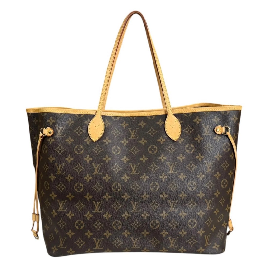 LOUIS VUITTON TOTE BAG MONOGRAM CANVAS NEVERFULL GM: LOUIS VUITTON Tote Bag Monogram canvas Neverfull GM Brand: LOUIS VUITTON Type/Style: Tote Bag Material: Exterior Material Monogram canvas Color: Exterior color Brown Size: W15.4 x H12.6 x D7.5inch