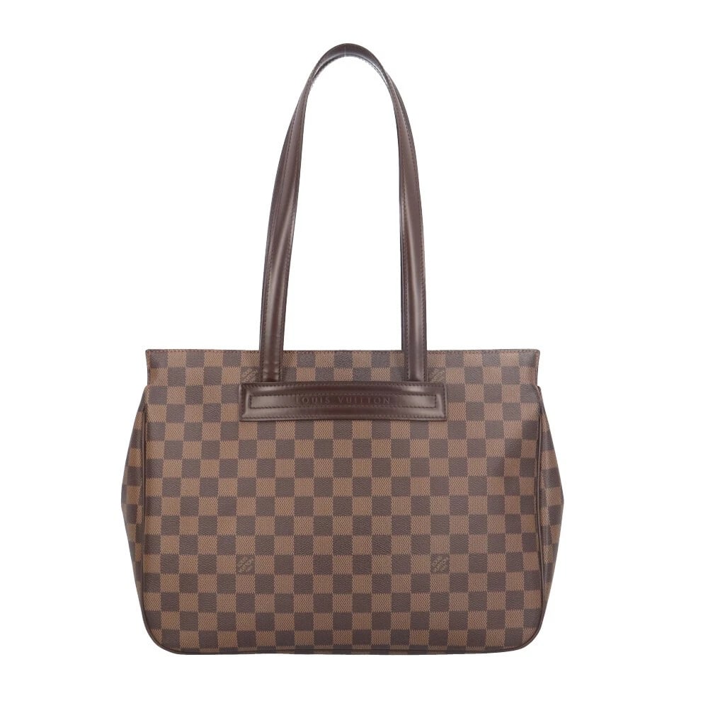 LOUIS VUITTON TOTE BAG DAMIER CANVAS: LOUIS VUITTON Tote Bag Damier canvas Brand: LOUIS VUITTON Type/Style: Tote Bag Material: Exterior Material Damier canvas Color: Exterior color brown Size: W13.8 x H10.6 x D4.1inch Accessories: Non