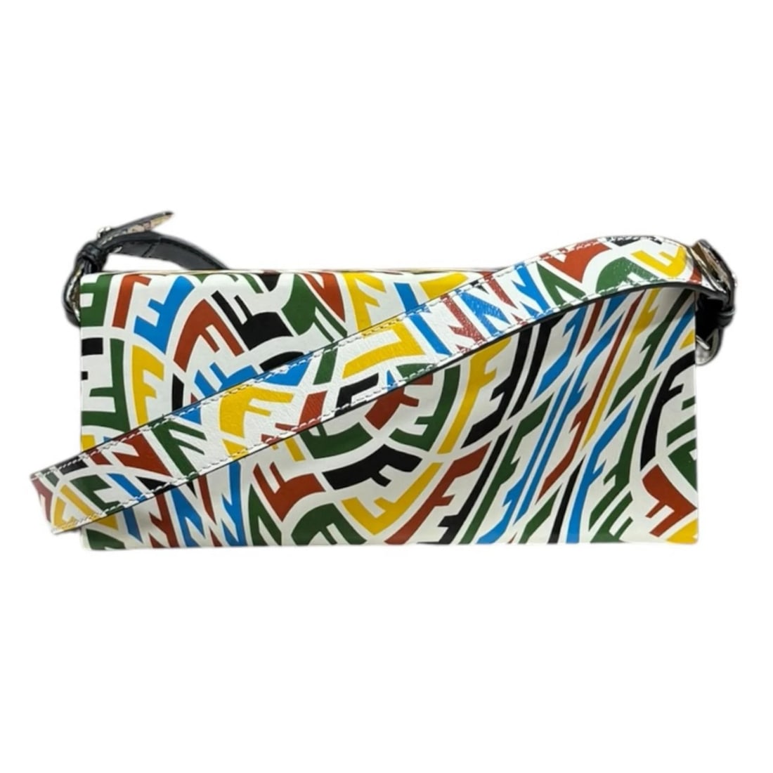 FENDI VERTIGO SHOULDER BAG LEATHER: FENDI Vertigo Shoulder Bag leather Brand: FENDI Type/Style: Shoulder Bag Material: Exterior Material leather Color: Exterior color multicolor Size: W9.3 x H3.9 x D1.8inch Accessories: None