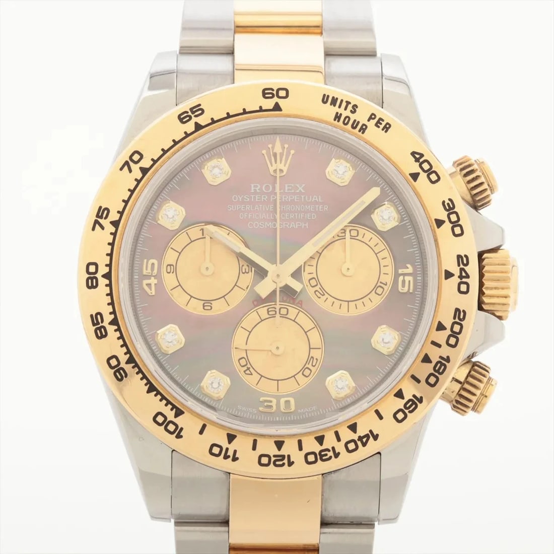 ROLEX COSMOGRAPH DAYTONA AT BLACK-SHELL WATCH: Rolex Cosmograph Daytona At Black-Shell Watch Brand: Rolex Type/Style: Wristwatch Material: SS?YG Color: Dial Color Black shell Size: Case:W1.6 x H1.6inch / W40 x H40 Circumference of Wrist:6.5inch /