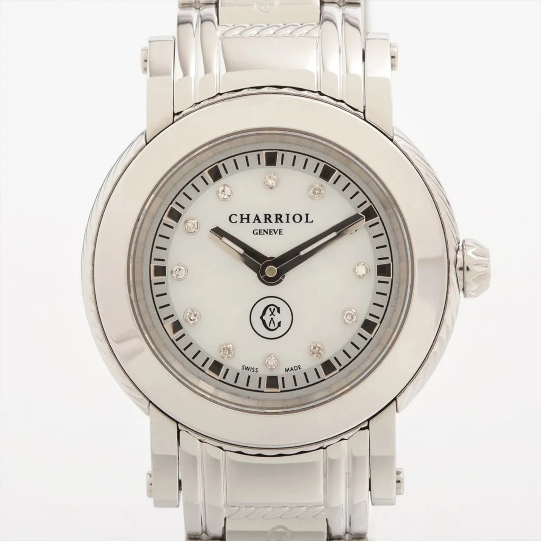CHARRIOL SS QZ SHELL WATCH