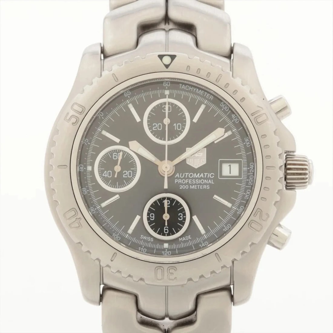 TAG HEUER LINK SS AT BLACK DIAL WATCH: Tag Heuer Link Ss At Black Dial Watch Brand: TAG Heuer Type/Style: Wristwatch Material: SS Color: Dial Color Black Size: Case:W1.2 x H1.2inch / W39 x H39 Circumference of Wrist:7.3inch / 18.5 Acce