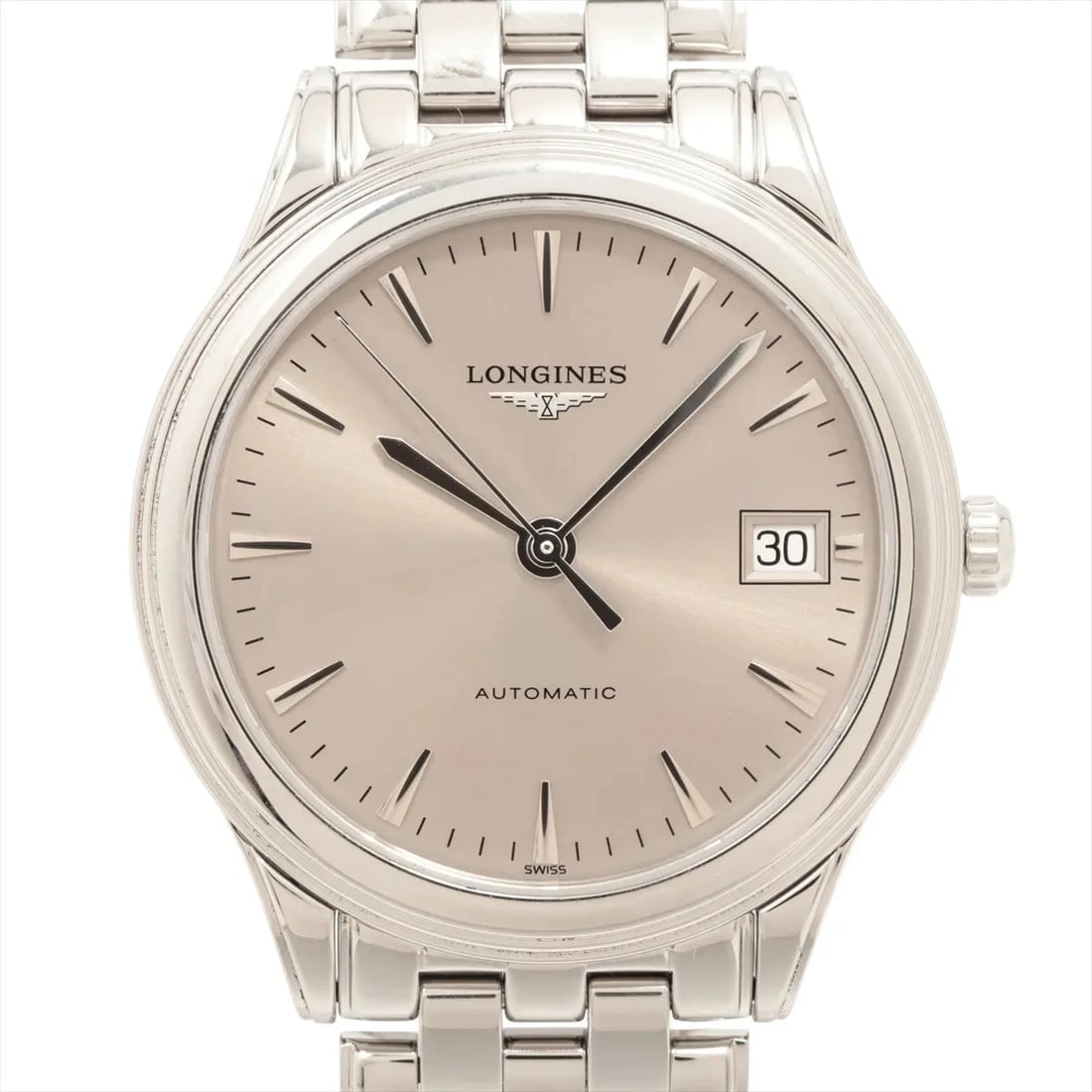LONGINES FLAGSHIP SS AT GRAY WATCH: Longines Flagship Ss At Gray Watch Brand: Longines Type/Style: Wristwatch Material: SS Color: Dial Color Gray Size: Case:W1.2 x H1.2inch / W36 x H36 Circumference of Wrist:7.1inch / 18 Accessories
