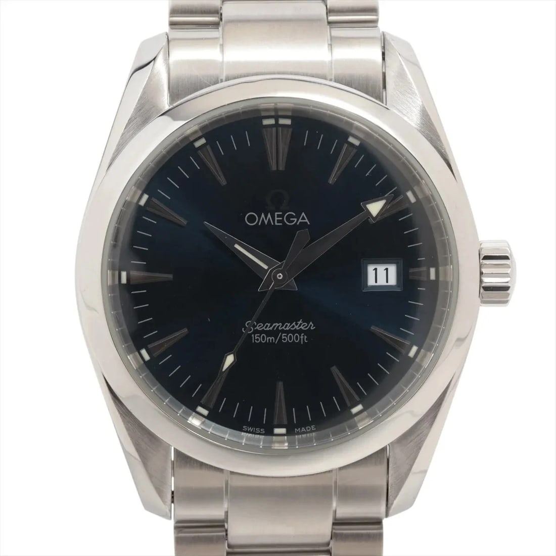 OMEGA SEAMASTER AQUA TERRA SS QZ BLUE DIAL WATCH: Omega Seamaster Aqua Terra Ss Qz Blue Dial Watch Brand: Omega Type/Style: Wristwatch Material: SS Color: Dial Color Blue Size: Case:W1.2 x H1.2inch / W36.2 x H36.2 Circumference of Wrist:7.3inch / 18.
