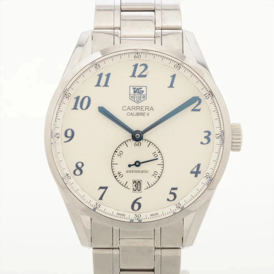 TAG HEUER CARRERA SS AT SILVER WATCH: Tag Heuer Carrera Ss At Silver Watch Brand: TAG Heuer Type/Style: Wristwatch Material: SS Color: Dial Color Silver Size: Case:W1.2 x H1.2inch / W39 x H39 Circumference of Wrist:6.7inch / 17