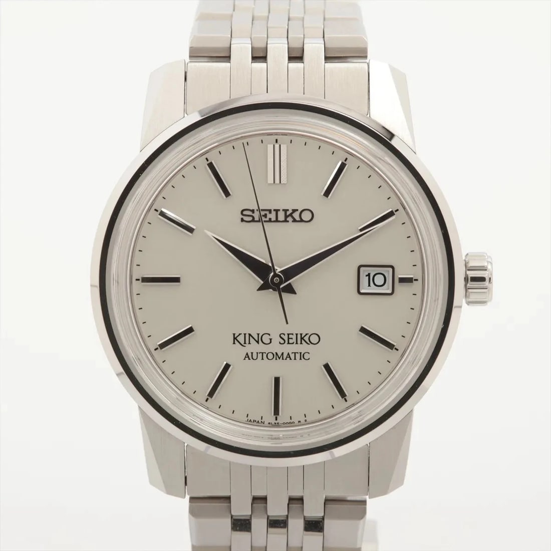 SEIKO KING SEIKO KSK SEIKO WATCH MODEL SS AT SILVER WATCH: Seiko King Seiko Ksk Seiko Watch Model Ss At Silver Watch Brand: Seiko Type/Style: Wristwatch Material: SS Color: Dial Color Silver Size: Case:W1.2 x H1.6inch / W38.6 x H45.8 Circumference of