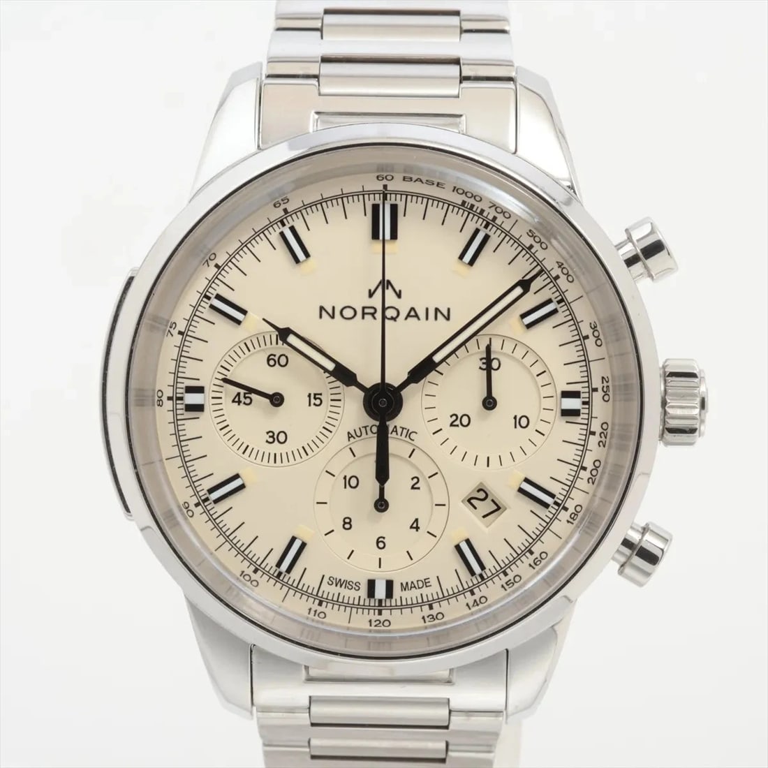 NORKANE FREEDOM SS AT IVORY SPARE WATCH STRAP WATCH: Norkane Freedom Ss At Ivory Spare Watch Strap Watch Brand: Norkane Type/Style: Wristwatch Material: SS Color: Dial Color Ivory Size: Case:W1.6 x H1.6inch / W43 x H43 Circumference of Wrist:6.3inch / 1