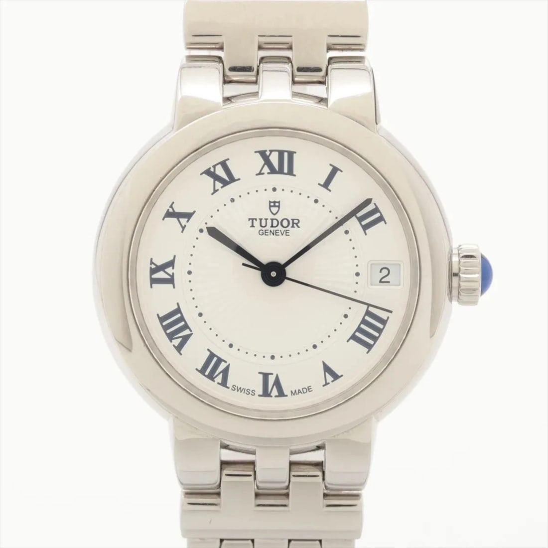 TUDOR CLAIRE DE ROSE SS AT SILVER WATCH: Tudor Claire De Rose Ss At Silver Watch Brand: Tudor Type/Style: Wristwatch Material: SS Color: Dial Color Silver Size: Case:W1.2 x H1.2inch / W32 x H32 Circumference of Wrist:4.5inch / 11.5 Acces