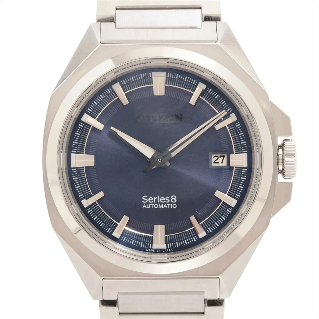 CITIZEN SERIES SS AT BLUE DIAL WATCH: Citizen Series Ss At Blue Dial Watch Brand: CITIZEN Type/Style: Wristwatch Material: SS Color: Dial Color Blue Size: Case:W1.6 x H1.6inch / W40 x H40 Circumference of Wrist:7.9inch / 20 Accessorie