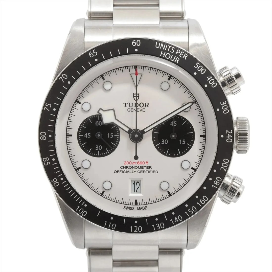 TUDOR BLACK BAY CHRONO SS AT SILVER WATCH: Tudor Black Bay Chrono Ss At Silver Watch Brand: Tudor Type/Style: Wristwatch Material: SS Color: Dial Color Silver Size: Case:W1.6 x H1.6inch / W41 x H41 Accessories: None Accessories Not