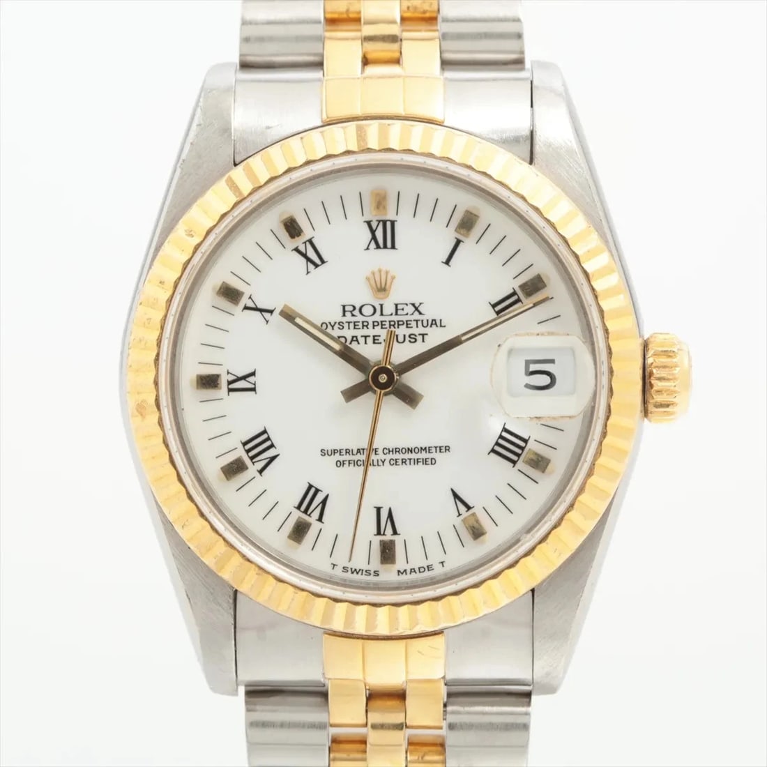 ROLEX DATEJUST 31 AT WHITE DIAL WATCH (1 of 4)