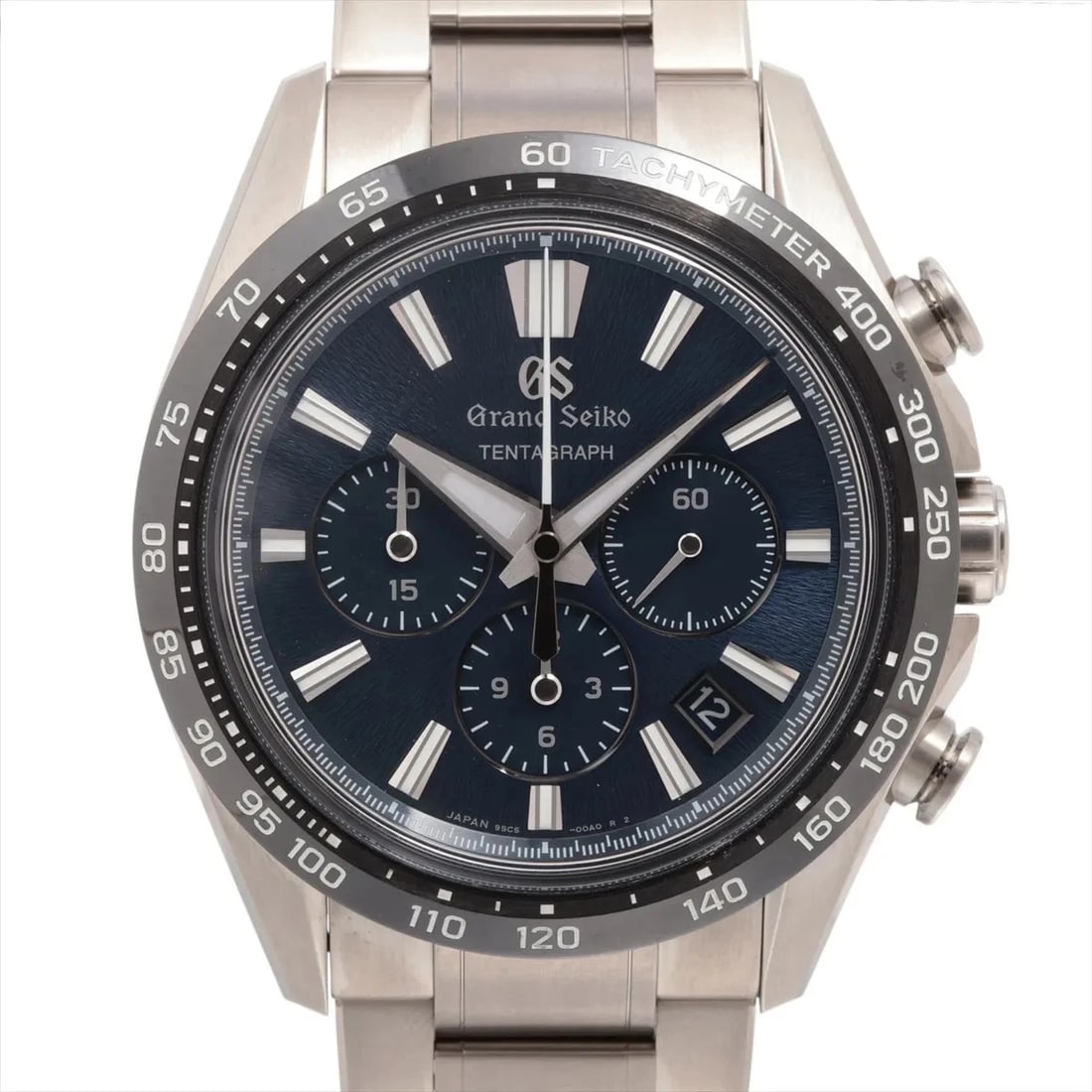 GRAND SEIKO EVOLUTION TENTOGRAPH SS AT WATCH: Grand Seiko Evolution Tentograph Ss At Watch Brand: Grand Seiko Type/Style: Wristwatch Material: TI Color: Dial Color Blue Size: Case:W1.6 x H2.0inch / W43.2 x H51.5 Circumference of Wrist:7.3inch / 1