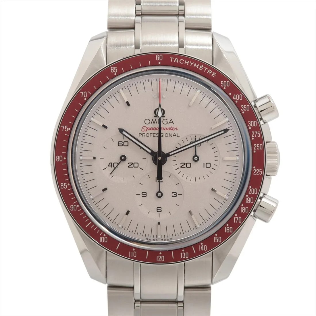 OMEGA SPEEDMASTER PROFESSIONAL TOKYO SS WATCH: Omega Speedmaster Professional Tokyo Ss Watch Brand: Omega Type/Style: Wristwatch Material: SS Color: Dial Color Gray Size: Case:W1.6 x H1.6inch / W42 x H42 Circumference of Wrist:7.7inch / 19.5 A