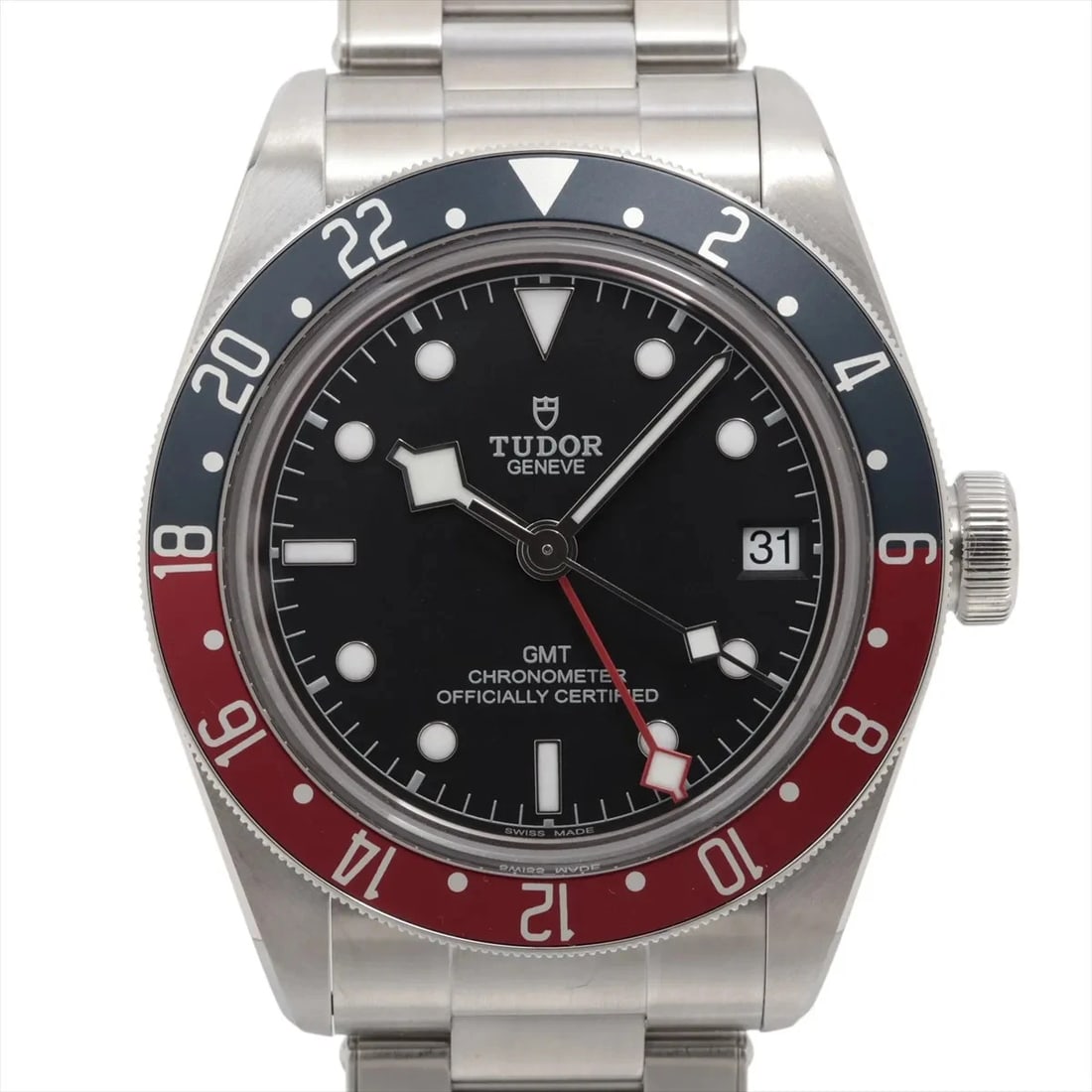 TUDOR BLACK BAY GMT SS AT BLACK DIAL WATCH: Tudor Black Bay Gmt Ss At Black Dial Watch Brand: Tudor Type/Style: Wristwatch Material: SS Color: Dial Color Black Size: Case:W1.6 x H1.6inch / W41 x H41 Circumference of Wrist:8.1inch / 20.5 Acc