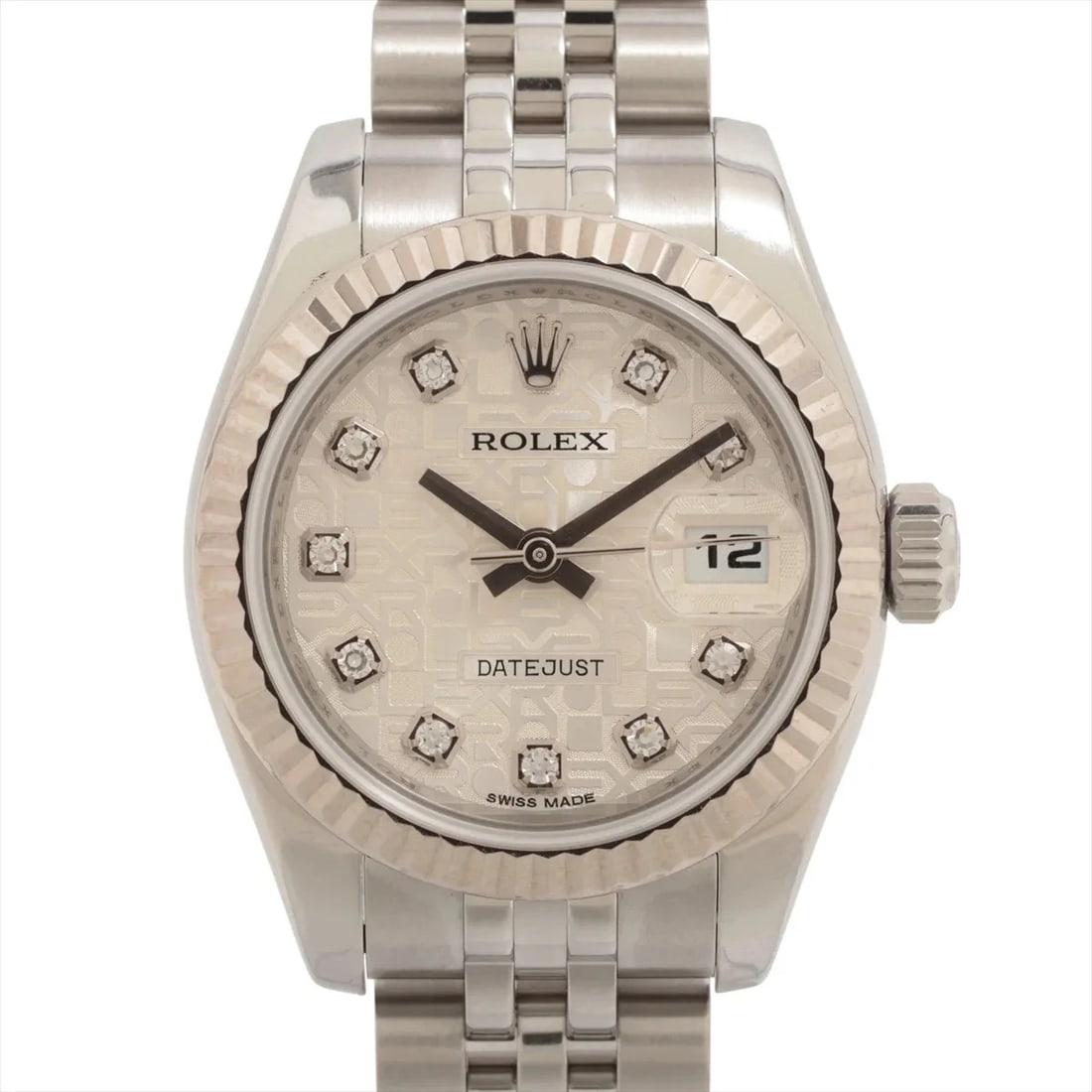 ROLEX LADY DATEJUST AT SILVER ENGRAVED COMPUTER DIAL WATCH: Rolex Lady Datejust At Silver Engraved Computer Dial Watch Brand: Rolex Type/Style: Wristwatch Material: SS?WG Color: Dial Color Silver carving computer Size: Case:W0.8 x H0.8inch / W26 x H26 Circumfe
