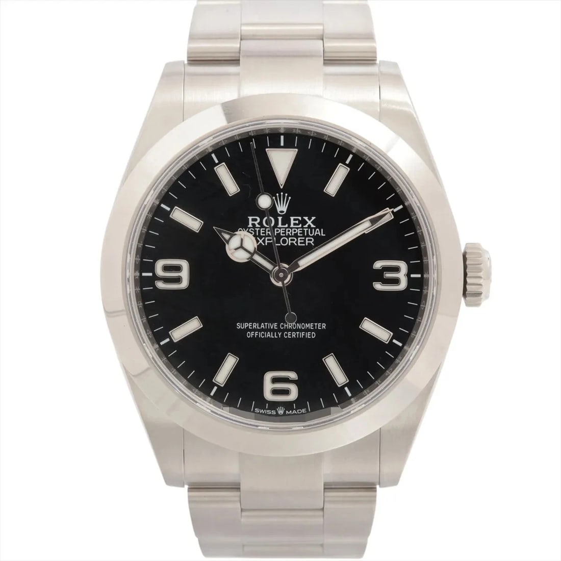 ROLEX EXPLORER 40 SS AT BLACK DIAL WATCH: Rolex Explorer 40 Ss At Black Dial Watch Brand: Rolex Type/Style: Wristwatch Material: SS Color: Dial Color Black Size: Case:W1.6 x H1.6inch / W40 x H40 Circumference of Wrist:6.5inch / 16.5
