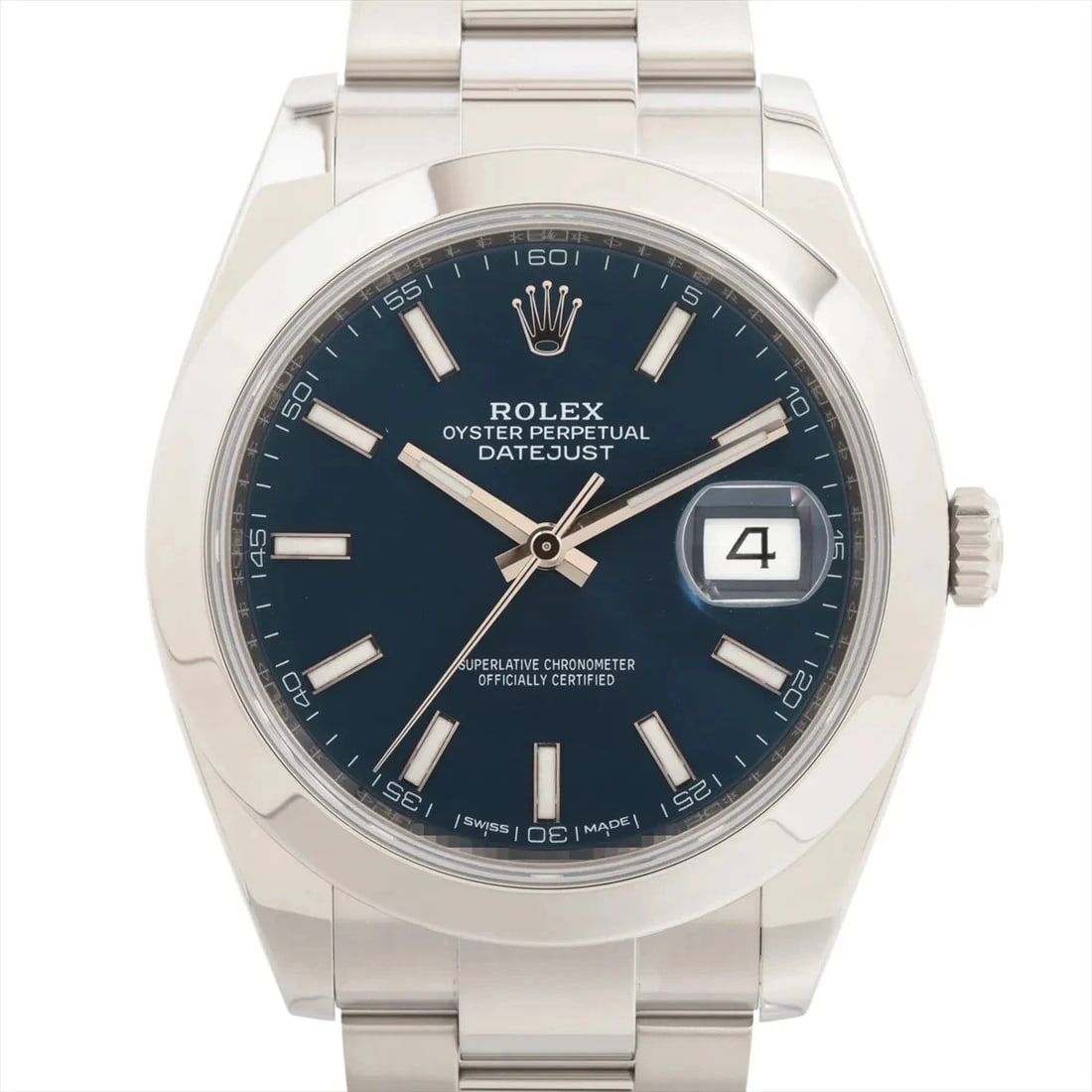 ROLEX DATEJUST 41 SS AT BRIGHT BLUE DIAL WATCH: Rolex Datejust 41 Ss At Bright Blue Dial Watch Brand: Rolex Type/Style: Wristwatch Material: SS Color: Dial Color bright blue Size: Case:W1.6 x H1.6inch / W41 x H41 Circumference of Wrist:7.5inch / 19