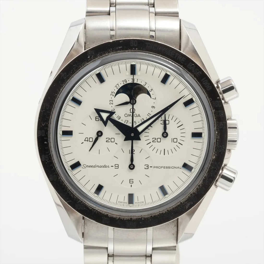 OMEGA SPEEDMASTER SS STEM-WINDER WHITE DIAL WATCH (1 of 3)