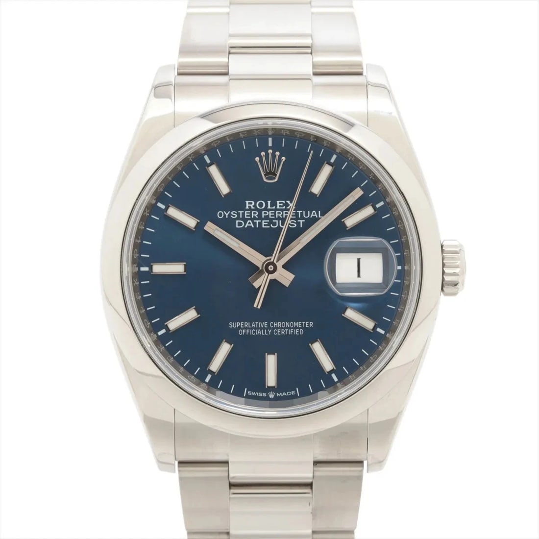ROLEX DATEJUST 36 SS AT BRIGHT BLUE DIAL WATCH: Rolex Datejust 36 Ss At Bright Blue Dial Watch Brand: Rolex Type/Style: Wristwatch Material: SS Color: Dial Color bright blue Size: Case:W1.2 x H1.2inch / W36 x H36 Circumference of Wrist:6.3inch / 16