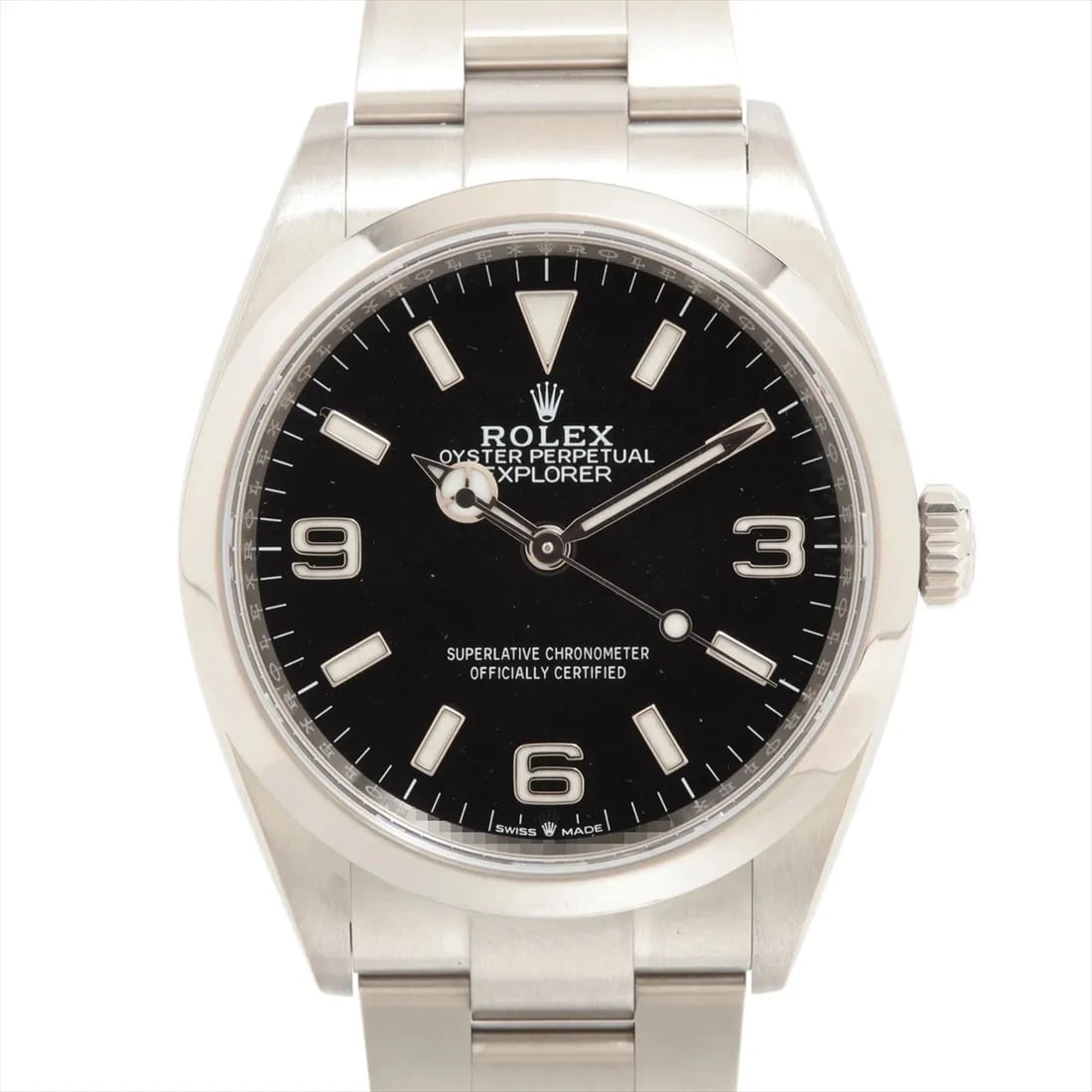 ROLEX EXPLORER 36 SS AT BLACK DIAL WATCH: Rolex Explorer 36 Ss At Black Dial Watch Brand: Rolex Type/Style: Wristwatch Material: SS Color: Dial Color Black Size: Case:W1.2 x H1.2inch / W36 x H36 Accessories: None Accessories Notic