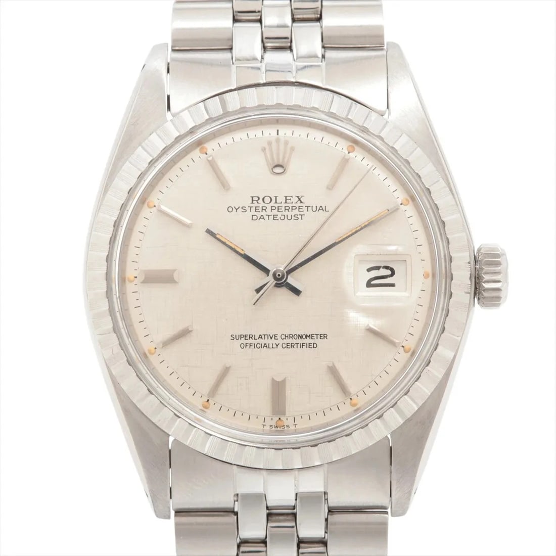 ROLEX DATEJUST SS AT SILVER MOSAIC DIAL LINEN WATCH: Rolex Datejust Ss At Silver Mosaic Dial Linen Watch Brand: Rolex Type/Style: Wristwatch Material: SS Color: Dial Color Silver mosaic Size: Case:W1.2 x H1.2inch / W34 x H34 Circumference of Wrist:7.1in