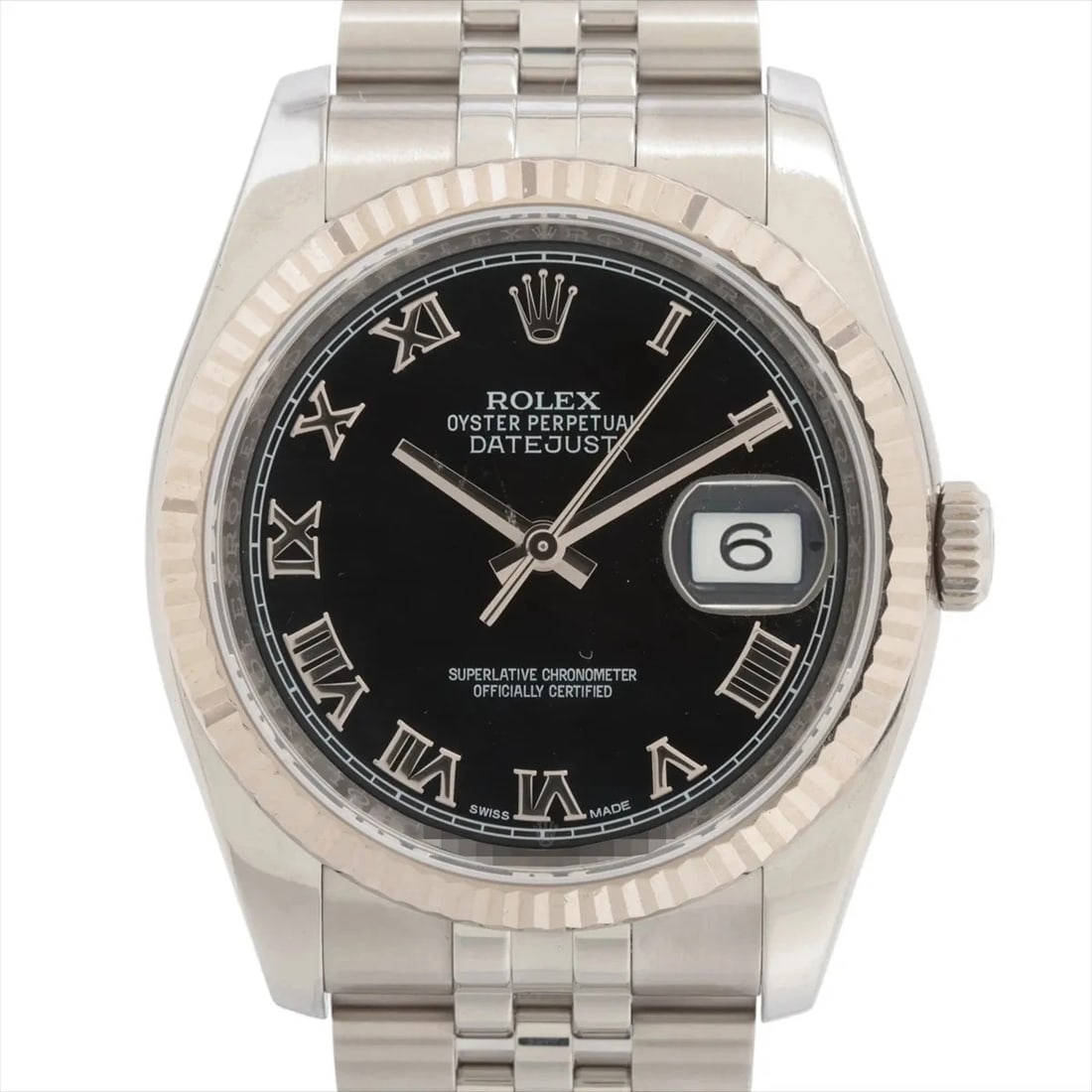 ROLEX DATEJUST 36 AT BLACK DIAL JUBILEE WATCH: Rolex Datejust 36 At Black Dial Jubilee Watch Brand: Rolex Type/Style: Wristwatch Material: SS?WG Color: Dial Color Black Size: Case:W1.2 x H1.2inch / W36 x H36 Circumference of Wrist:7.3inch / 18.5