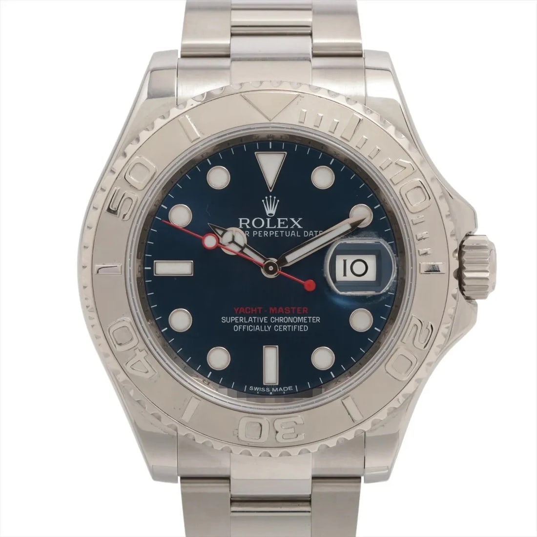 ROLEX YACHT-MASTER 40 PT?SS AT BLUE DIAL WATCH: Rolex Yacht-Master 40 Pt?Ss At Blue Dial Watch Brand: Rolex Type/Style: Wristwatch Material: PT?SS Color: Dial Color Blue Size: Case:W1.6 x H1.6inch / W40 x H40 Circumference of Wrist:6.7inch / 17