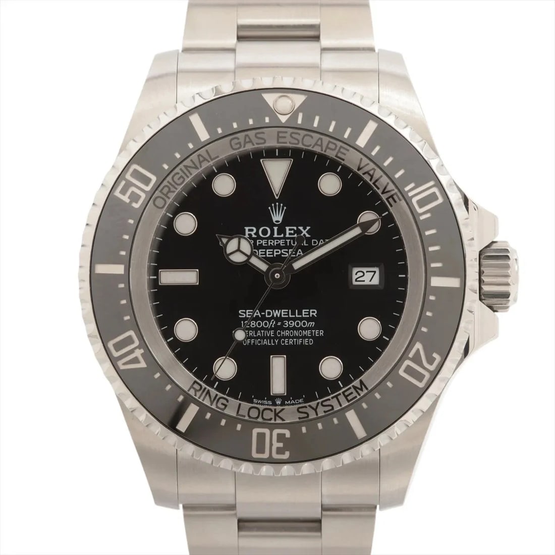 ROLEX SEA-DWELLER DEEP SEA SS AT BLACK DIAL WATCH: Rolex Sea-Dweller Deep Sea Ss At Black Dial Watch Brand: Rolex Type/Style: Wristwatch Material: SS Color: Dial Color Black Size: Case:W1.6 x H1.6inch / W44 x H44 Circumference of Wrist:7.9inch / 20