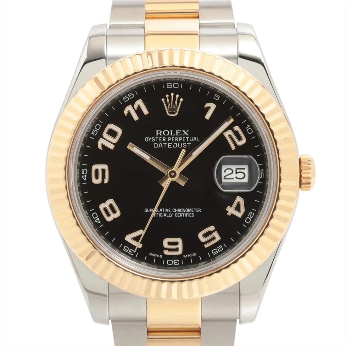 ROLEX DATEJUST II AT BLACK DIAL WATCH: Rolex Datejust Ii At Black Dial Watch Brand: Rolex Type/Style: Wristwatch Material: SS?YG Color: Dial Color Black Size: Case:W1.6 x H1.6inch / W41 x H41 Circumference of Wrist:7.1inch / 18