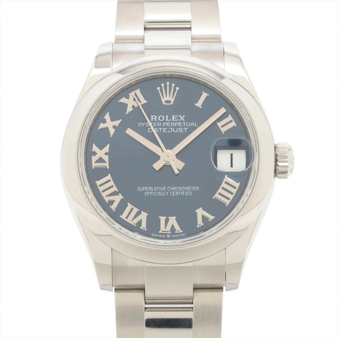 ROLEX DATEJUST 31 SS AT BRIGHT BLUE DIAL WATCH: Rolex Datejust 31 Ss At Bright Blue Dial Watch Brand: Rolex Type/Style: Wristwatch Material: SS Color: Dial Color bright blue Size: Case:W1.2 x H1.2inch / W31 x H31 Circumference of Wrist:7.1inch / 18