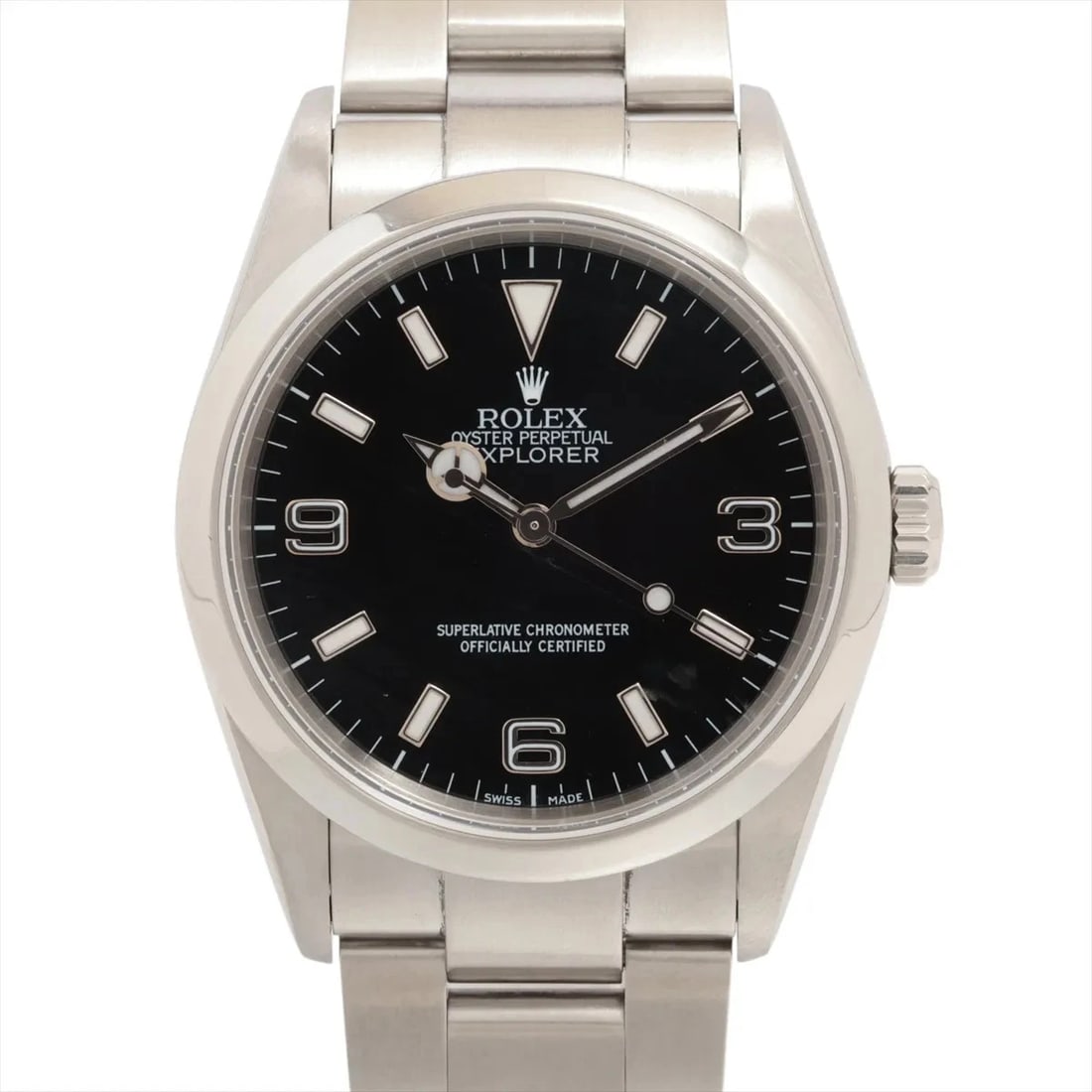 ROLEX EXPLORER I SS AT BLACK DIAL WATCH (1 of 3)