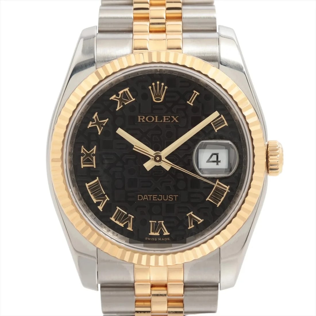 ROLEX DATEJUST 36 AT BLACK WATCH: Rolex Datejust 36 At Black Watch Brand: Rolex Type/Style: Wristwatch Material: SS?YG Color: Dial Color Black carving computer Size: Case:W1.2 x H1.2inch / W36 x H36 Circumference of Wrist:6.9inch / 17