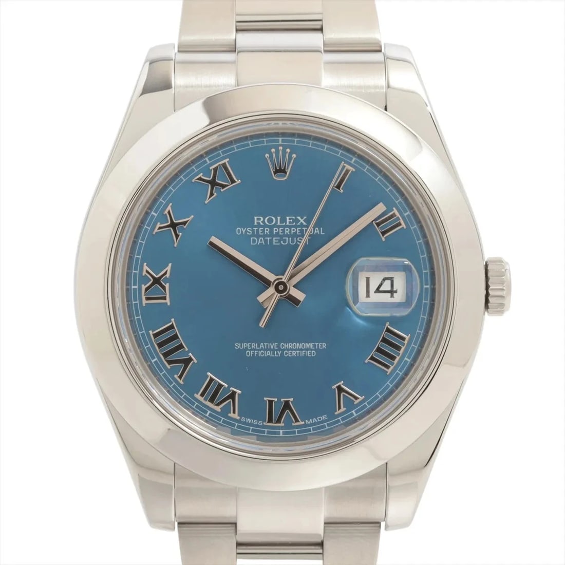 ROLEX DATEJUST II SS AT BLUE DIAL WATCH: Rolex Datejust Ii Ss At Blue Dial Watch Brand: Rolex Type/Style: Wristwatch Material: SS Color: Dial Color Blue Size: Case:W1.6 x H1.6inch / W41 x H41 Circumference of Wrist:6.9inch / 17.5 Accesso