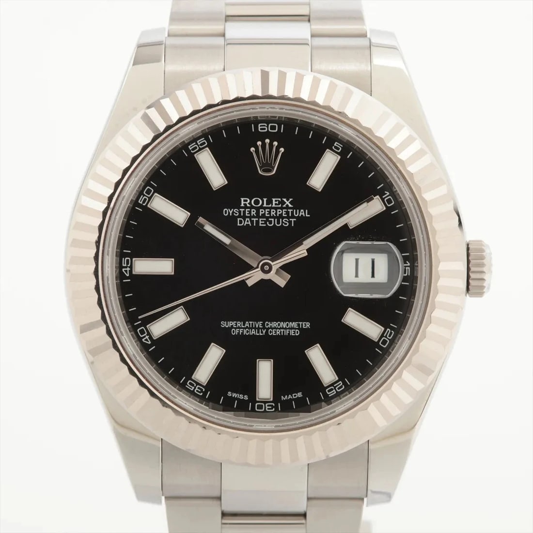 ROLEX DATEJUST II AT BLACK DIAL WATCH (1 of 3)