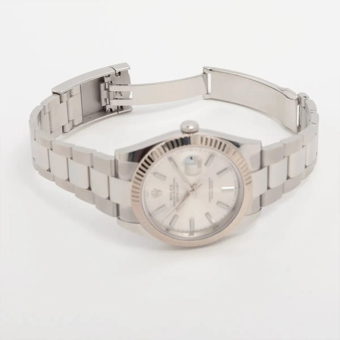 ROLEX DATEJUST 41 AT SILVER OYSTER WATCH - 3