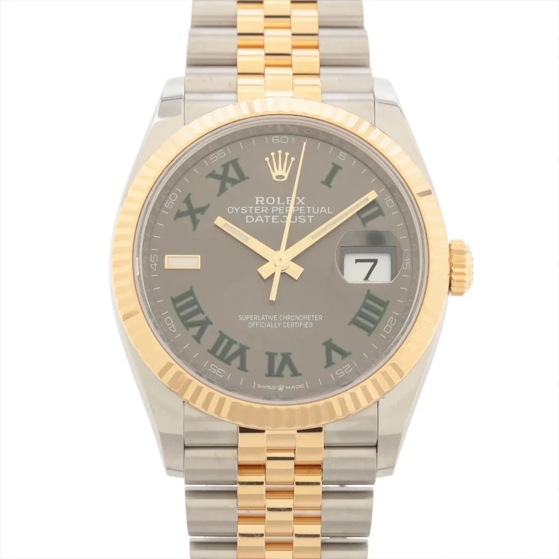 ROLEX DATEJUST 36 AT SLATE DIAL JUBILEE WATCH (1 of 3)