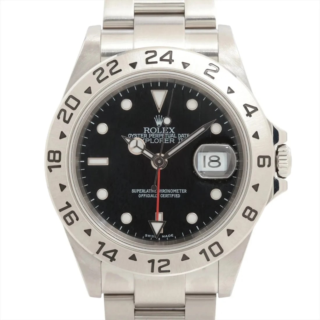 ROLEX EXPLORER II SS AT BLACK DIAL WATCH: Rolex Explorer Ii Ss At Black Dial Watch Brand: Rolex Type/Style: Wristwatch Material: SS Color: Dial Color Black Size: Case:W1.6 x H1.6inch / W40 x H40 Circumference of Wrist:7.5inch / 19