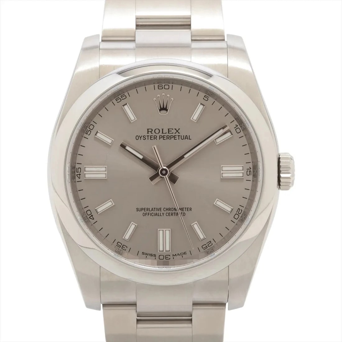 ROLEX OYSTER PERPETUAL 36 SS AT SILVER WATCH: Rolex Oyster Perpetual 36 Ss At Silver Watch Brand: Rolex Type/Style: Wristwatch Material: SS Color: Dial Color Silver Size: Case:W1.2 x H1.2inch / W36 x H36 Circumference of Wrist:6.9inch / 17.5