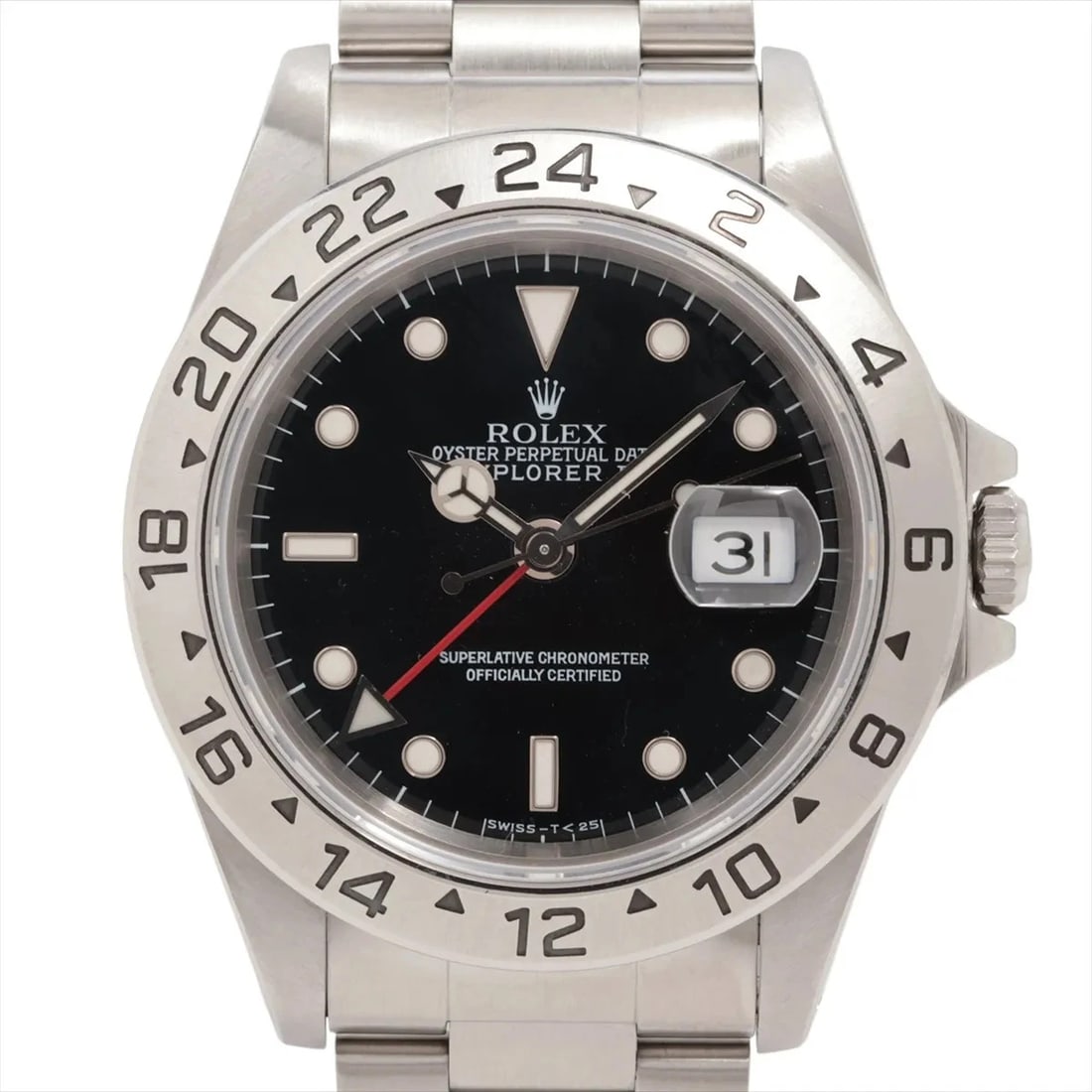 ROLEX EXPLORER II SS AT BLACK DIAL WATCH: Rolex Explorer Ii Ss At Black Dial Watch Brand: Rolex Type/Style: Wristwatch Material: SS Color: Dial Color Black Size: Case:W1.6 x H1.6inch / W40 x H40 Circumference of Wrist:7.9inch / 20 Accesso