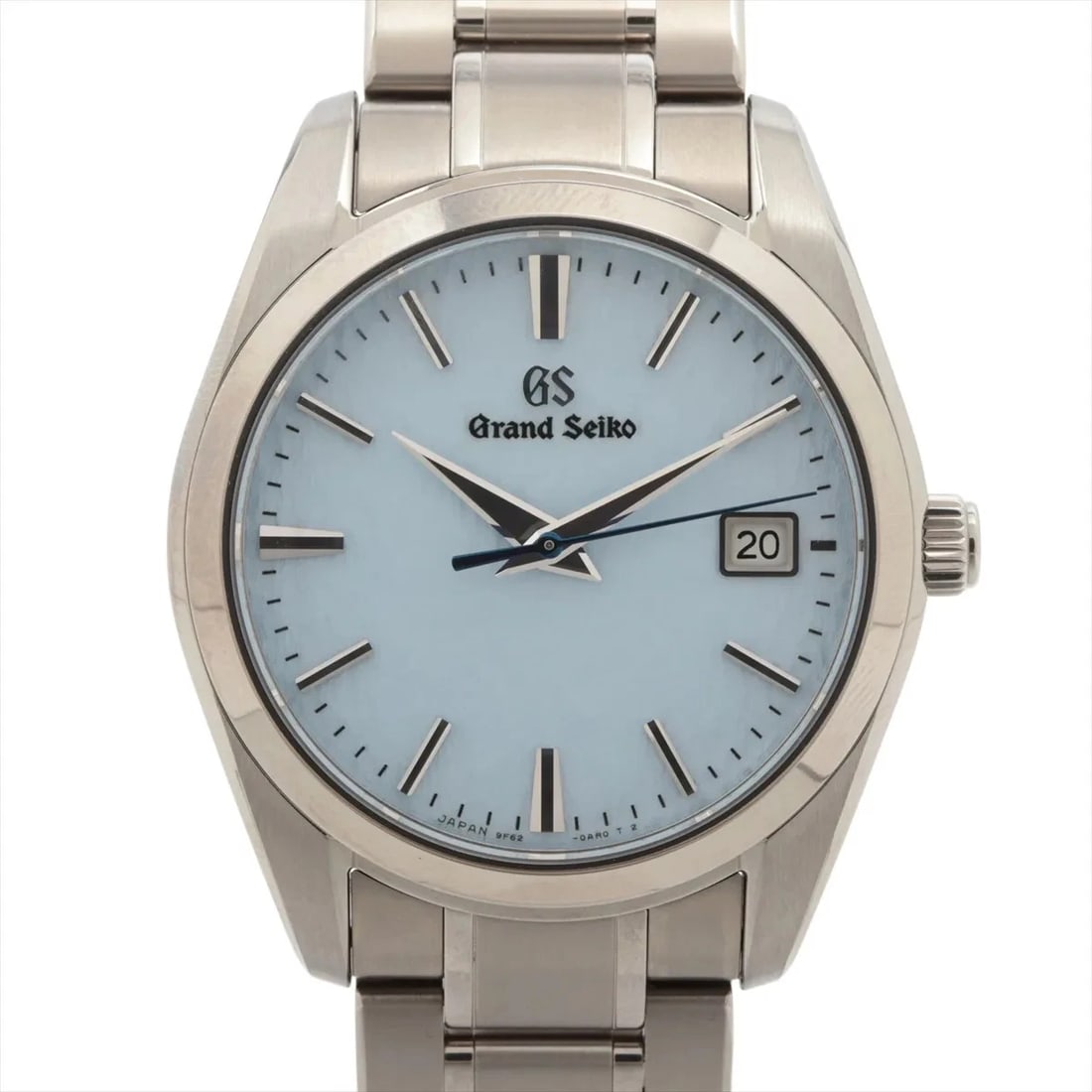 GRAND SEIKO HERITAGE COLLECTION SNOW WHITE TI QZ BLUE DIAL WATCH: Grand Seiko Heritage Collection Snow White Ti Qz Blue Dial Watch Brand: Grand Seiko Type/Style: Wristwatch Material: TI Color: Dial Color Blue Size: Case:W1.2 x H1.6inch / W37 x H44.6 Circumference of