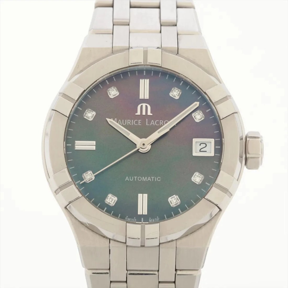 MAURICE LACROIX ICON SS AT BLACK-SHELL WATCH: Maurice Lacroix Icon Ss At Black-Shell Watch Brand: Maurice Lacroix Type/Style: Wristwatch Material: SS Color: Dial Color Black shell Size: Case:W1.2 x H1.2inch / W35 x H35 Circumference of Wrist:6.5i