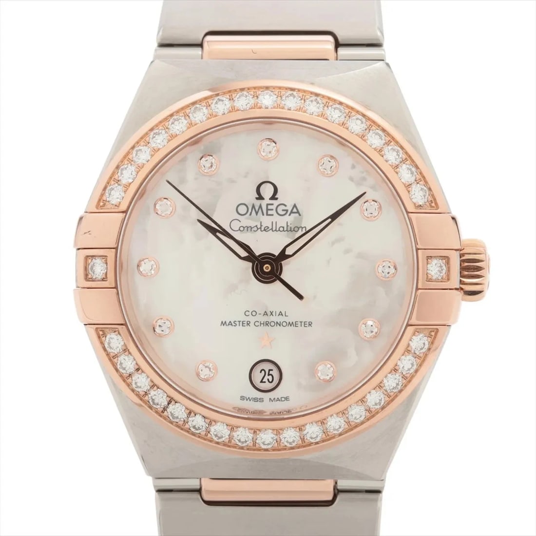OMEGA CONSTELLATION CO-AXIAL MASTER CHRONOMETER SS X SEDONA WATCH: Omega Constellation Co-Axial Master Chronometer Ss X Sedona Watch Brand: Omega Type/Style: Wristwatch Material: SS x sedona gold Color: Dial Color white shell Size: Case:W0.8 x H0.8inch / W29 x H29 Ci