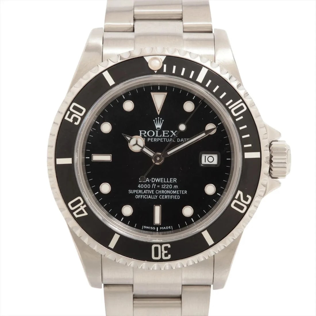 ROLEX SEA-DWELLER SS AT BLACK DIAL WATCH: Rolex Sea-Dweller Ss At Black Dial Watch Brand: Rolex Type/Style: Wristwatch Material: SS Color: Dial Color Black Size: Case:W1.6 x H1.6inch / W40 x H40 Circumference of Wrist:7.3inch / 18.5 Acces