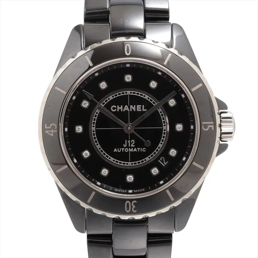 CHANEL J12 CALIBER CE?SS AT BLACK DIAL WATCH (1 of 3)