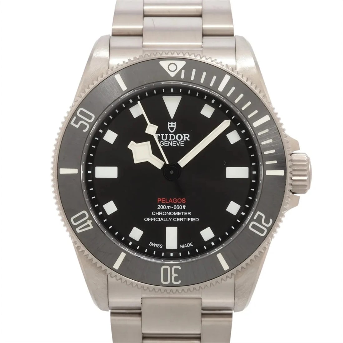 TUDOR PELAGOS 39 TI AT BLACK DIAL WATCH: Tudor Pelagos 39 Ti At Black Dial Watch Brand: Tudor Type/Style: Wristwatch Material: SS Color: Dial Color Black Size: Case:W1.2 x H1.2inch / W39 x H39 Circumference of Wrist:6.9inch / 17.5 Access